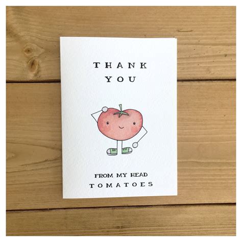 Vegetable Card // tomatoe card, vegetable decor, vegetable pun, pun ...