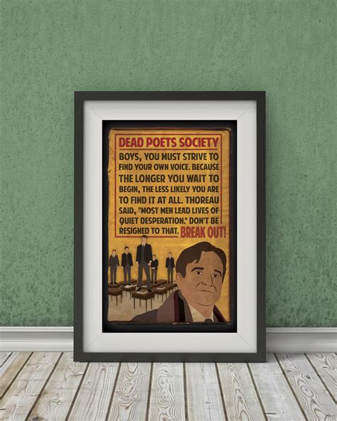 Dead Poets Society Inspired Movie Poster â€ Fan Art Minimalist