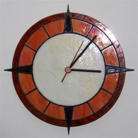 stained glass, leaded glass - clocks | Витражное стекло, Стекло, Лампа