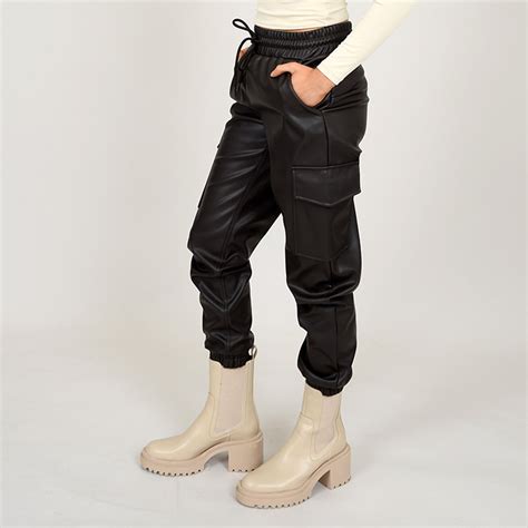 Rd Style Vegan Leather Cargo Joggers Bella Womens Consignment Boutique
