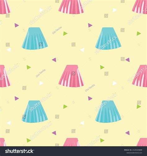 Cute Skirt Pastel Color Stock Vector Royalty Free 2129324888