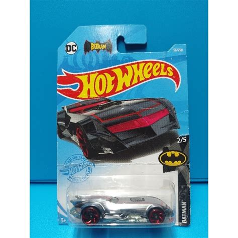 Hot Wheels The Batman Batmobile Chrome Red Poor Card Shopee Philippines