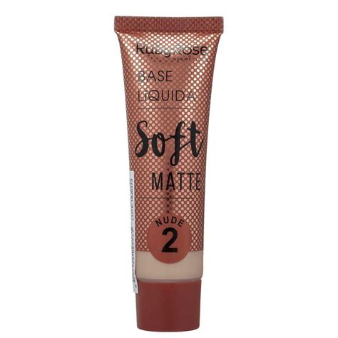 Ruby Rose Soft Matte Nude Médio Base Líquida ml Base Facial Magazine Luiza