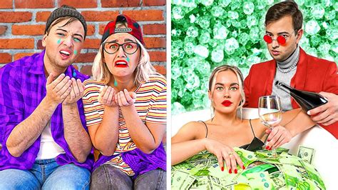 Богатая пара против бедной пары | Богатый VS Бедный - YouTube