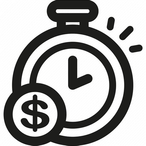 Saving Time Alarm Clock Coin Money Savings Icon Download On