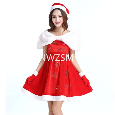 Women Christmas Dress Up Party Lingerie Adjustable Straps Red Velvet Bodysuit Mrs Claus Santa