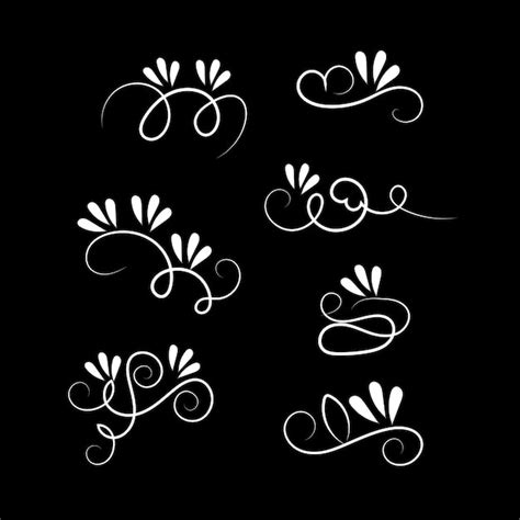 Premium Vector | Vector luxury ornamental elements collection