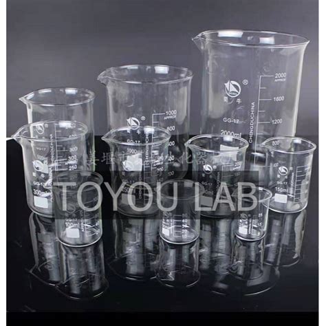 jual beaker glass beaker kaca ml shopee indonesia