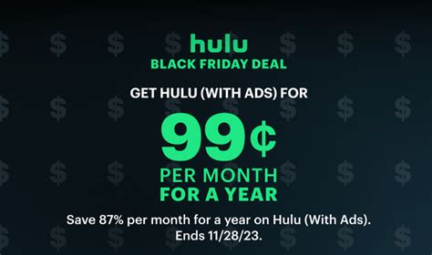 Get Hulu for $0.99 Per Month With This Black Friday Deal The Real Deal ...