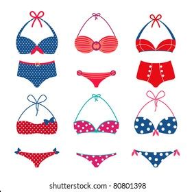 Retro Bikini Stock Vectors Images Vector Art Shutterstock
