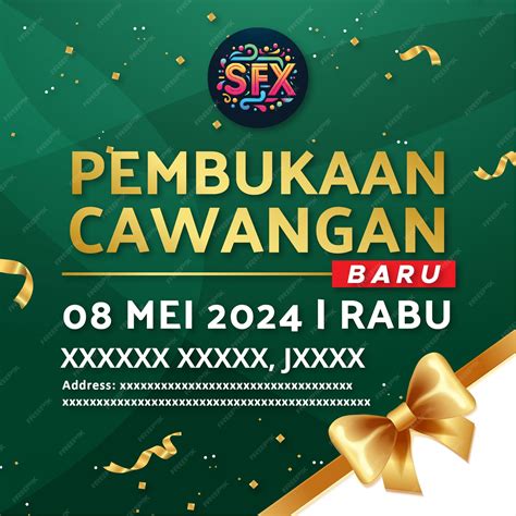 Premium Vector | Grand Opening New Opening Kini Dibuka