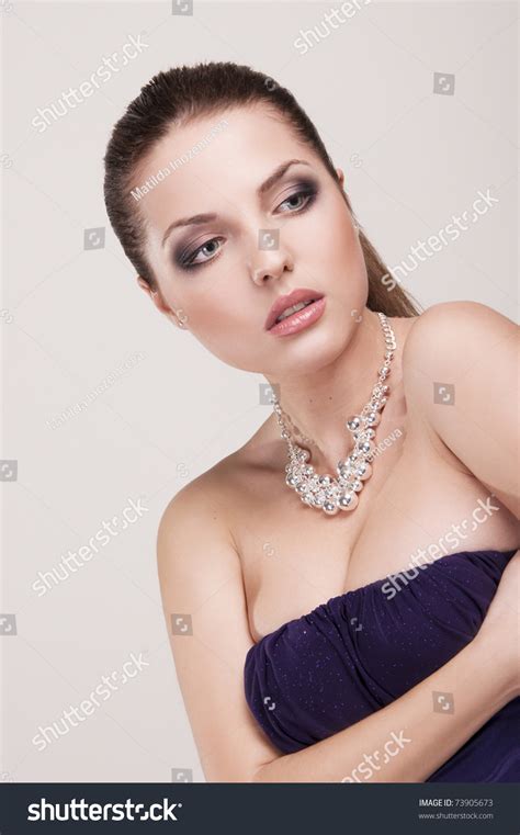Sexy Brunette Dress Stock Photo 73905673 Shutterstock