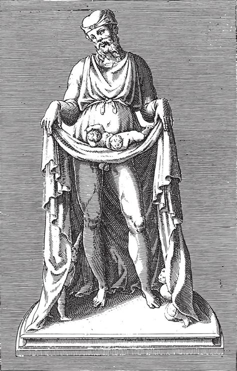 Priapus Sculpture Anonymous 1584 Vintage Illustration 13902800