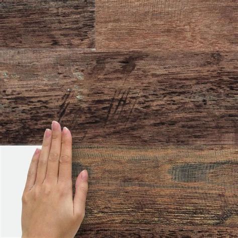 Boldly Backdrop A Room With Distressed Barn Wood Plank Peel And Stick