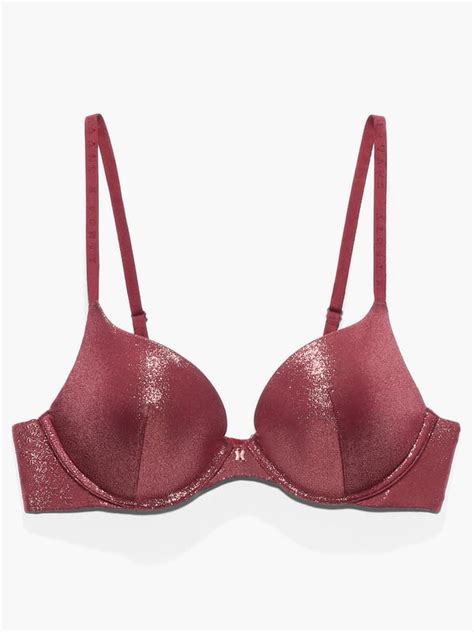 Core Microfiber Metallic Push Up Bra In Brown And Red Savage X Fenty