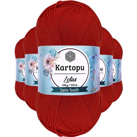 Kartopu 5 Adet Lotus Bikini Büstiyer Bluz Örgü Ipi K101 Nar Fiyatı