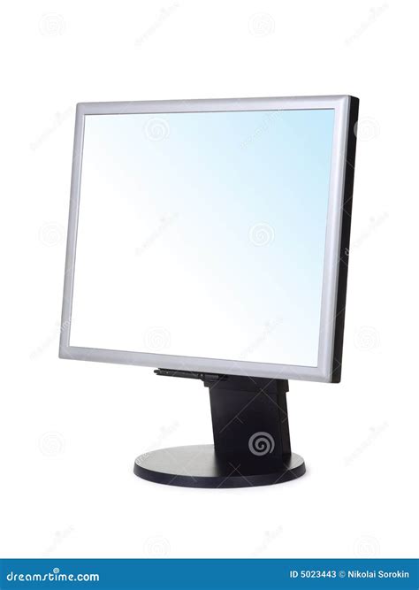 монитор lcd компьютера стоковое изображение. изображение насчитывающей ...