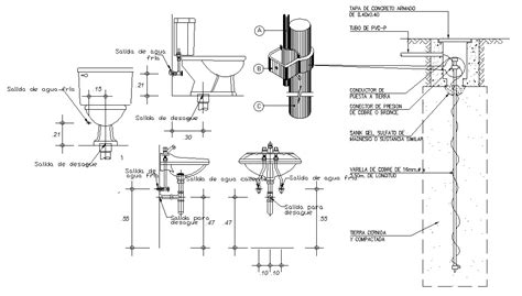Sanitary Ware 2d Cad Blocks Free Download Cadbull