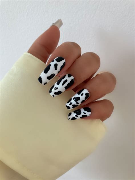 Cow Print Nails Nail Art Beautybycharlotte39 Best Acrylic Nails