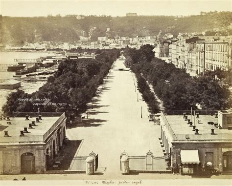 Napoli Panoramica Della Villa Reale Gi Giardino Reale E I