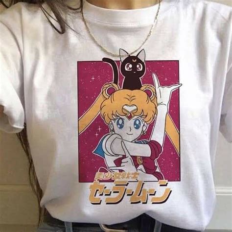 Pin By Gamaliel Heredia On B Squeda Sailor Moon Shirt Anime Shirt