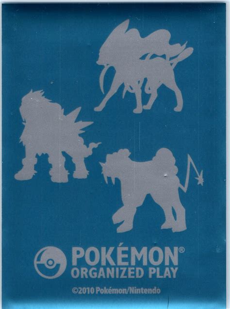 1x Single Official 2010 Organized Play Pop Suicune Entei Raikou Pokemon