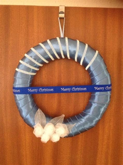 Blue Christmas, Celebration Wreath | Blue christmas, Homemade wreaths ...