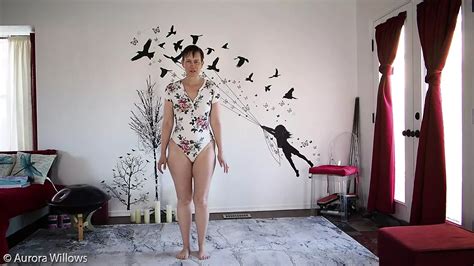 Goddess Aurora Willows Stretching In Sexy Body Suit Amateur Amateur Porn Xhamster