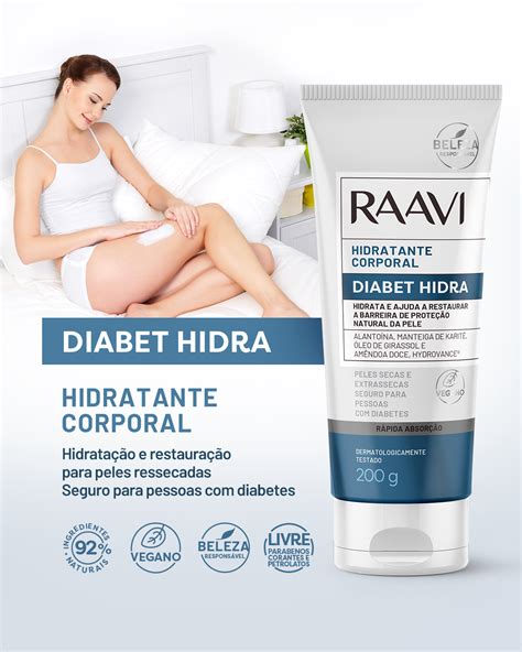 Qual O Melhor Hidratante Para Diabéticos - Hidratante Corporal Para Diabéticos Diabet Hidra Raavi 200g