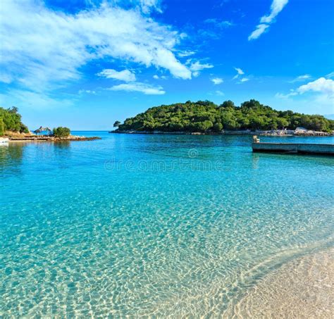 A Beach in Ksamil. Vlore County. Albania Stock Image - Image of scenic ...