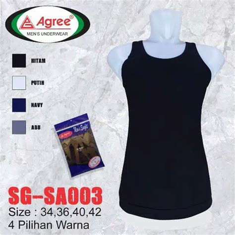 Jual Singlet Pria Katun Kaos Dalam Agree Sa Katun Singlet Cowok