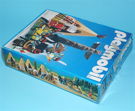 Playmobil Indians Wigwam Canoe Boxed Euro Box Geobra