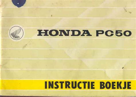 User manual Honda PC50 (25 pages)