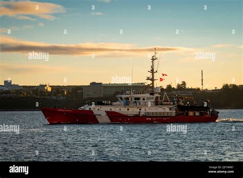 Canadian Coast Guard Inshore Patrol Boat Corporal Teather CV Entering