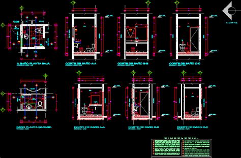 Detalles De Instalación De Baños En AutoCAD Librería CAD