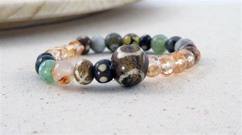 Hidden Gem Bracelet // Hammer and Heart // Handmade Jewelry // Glass ...