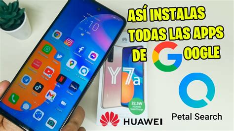 Cómo instalar Aplicaciones de Google en HUAWEI Y7a Petal Search 2021