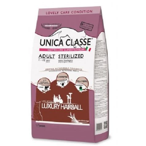 Купить Unica Classe Adult Sterilized Luxury Hairball Сухой корм для ...