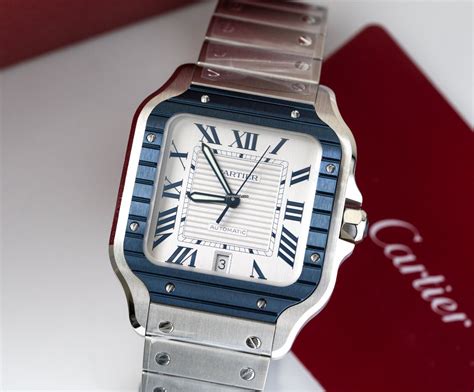 Cartier Santos De Cartier Large Blue White Dial WSSA0047 NEW 2022 for ...