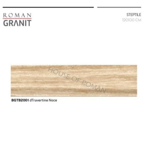 Jual Roman Granit Step Tile Bgtb Dtravertine Noce X Kw