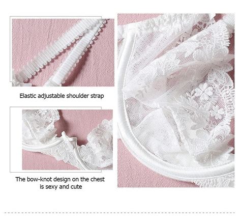 Thigh Garter Bridal Lingerie Set Pcs Set Black And White Etsy