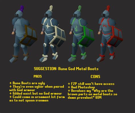 Suggestion: Rune God Metal Boots : r/2007scape