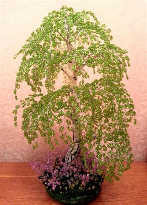 Береза из бисера - ТОП-150 фото уникальных изделий из бисера. Мастер ...