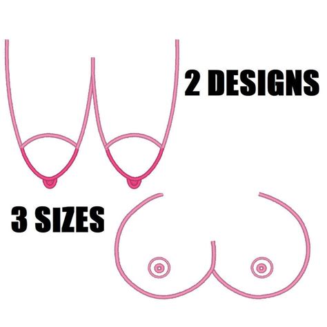 Boob Embroidery Etsy