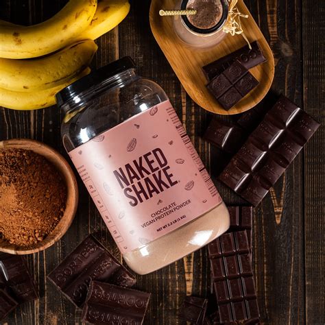 Snapklik Naked Shake Chocolate Protein Powder Plant Based Protein Shake