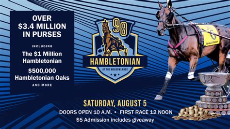 Harness Racings Greatest Day Hambletonian Set For Aug 5 At