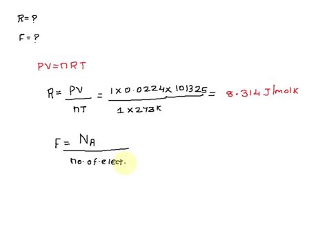 SOLVED: Obtain the value of the ideal gas constant (R) in units of ...