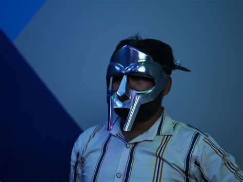 Hand Forged Mild Steel Mf Doom Mask A Tribute To Mad Villain Etsy