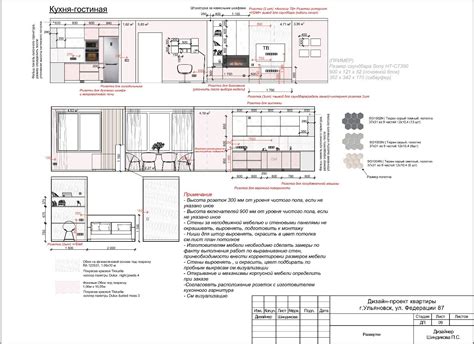 План розеток на кухне (71 фото)