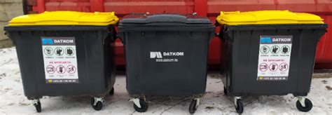 Пластиковый контейнер для мусора на колесах с крышкой - Датком